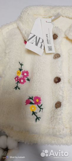 Рубашка zara барашек детская 98,104,116,122