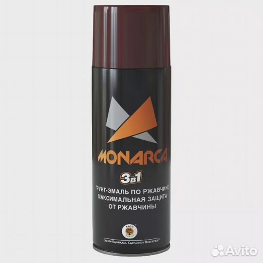 Грунт-эмаль Monarca шоколадно-коричневый, 520 мл