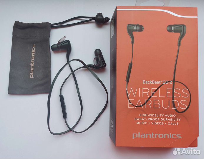 Беспроводные наушники Plantronics BackBeat GO 2