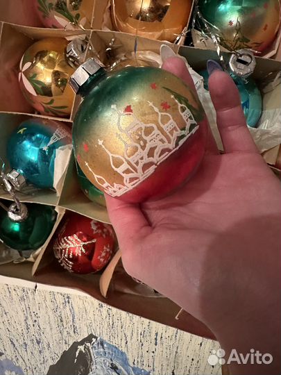 Елочные игрушки СССР советские набором