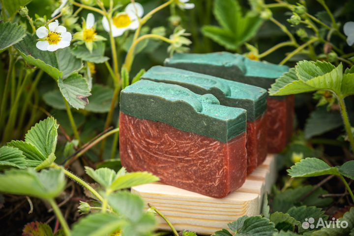 Клубничное мыло