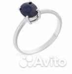 Кольцо с натуральным сапфиром