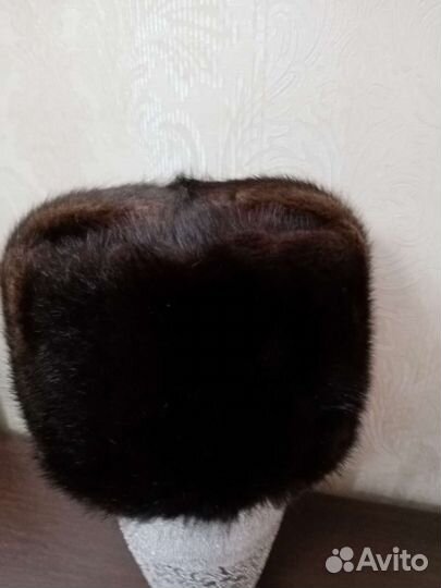 Норковая шапка мужская 58размер