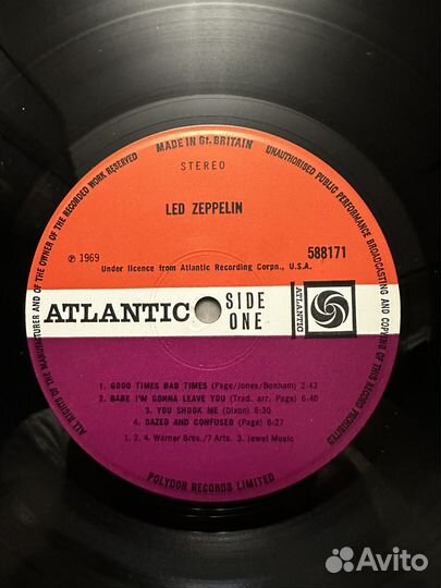LED Zeppelin виниловые пластинки,LP