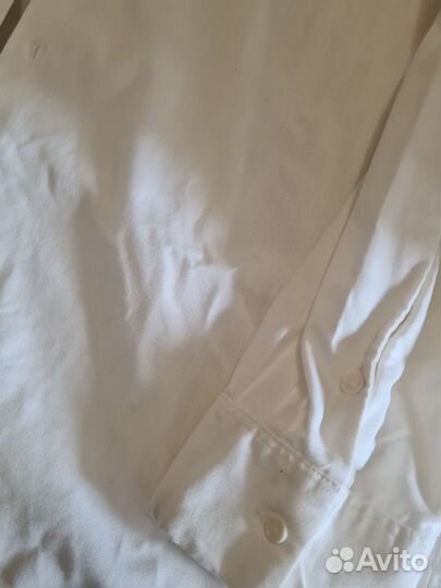 Рубашка СССР новая 54 хлопок лён
