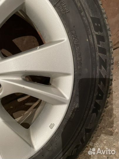 Диски + зимняя резина 215/60 R 16