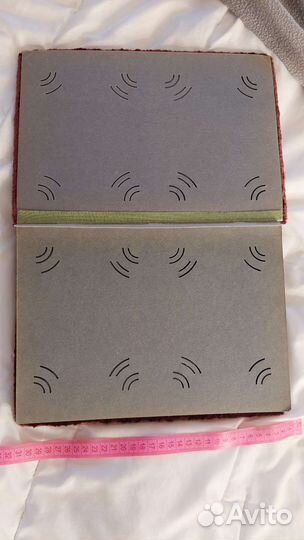 Винтажный велюровый альбом