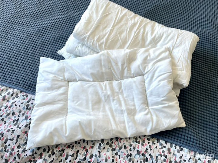 Одеяло и подушка для детской кроватки