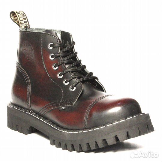 Ботинки Steel красные 36-46 размер