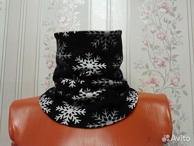 Шапка и бафф на кнопках