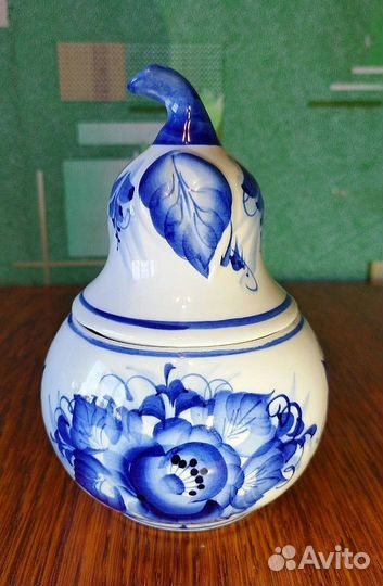 Посуда Гжель сахарница, солонка, молочник