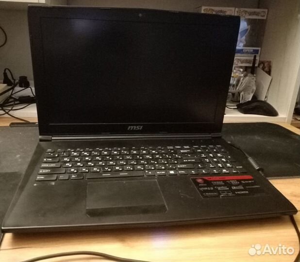 Ноутбук MSI GL626qd Core i5-6300HQ Nvidia GTX 950M