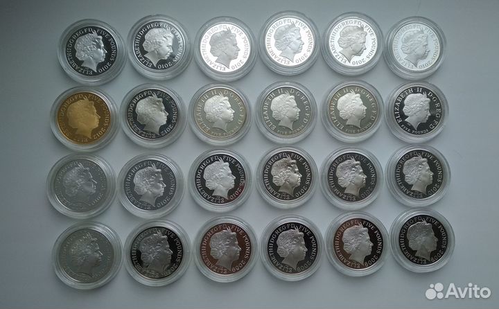 Олимпиада Лондон 2012 полный набор серебро пруф