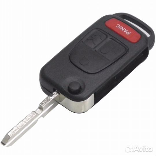 Корпус ключа Мерседес 1/2/3/4 кнопки, HU62/64