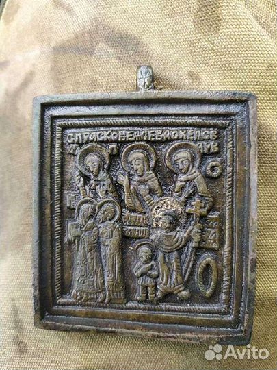 Иконка бронза литье