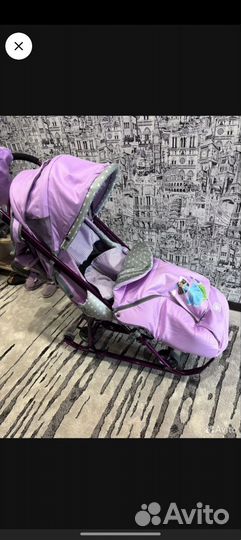 Детские санки коляска