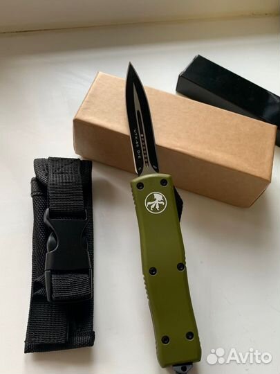 Нож новый зеленый