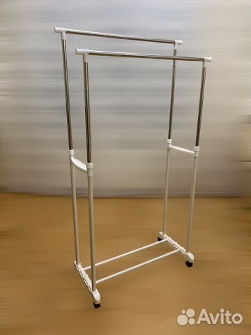 Вешалка напольная двойная для одежды