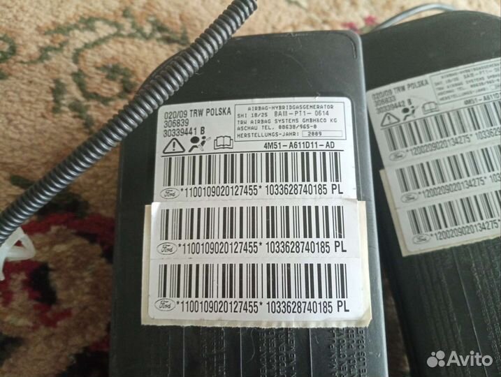 Боковые подушки безопасности на форд фокус 2