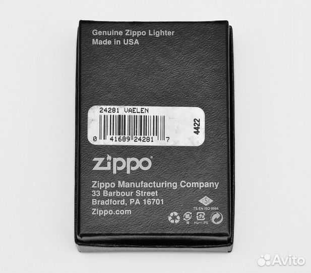 Зажигалка Zippo 24281 KR Vaelen Оригинал Новая