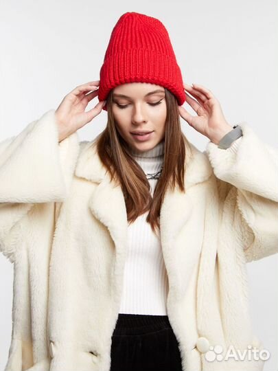 Шапка бини средней вязки Шапки Оптом