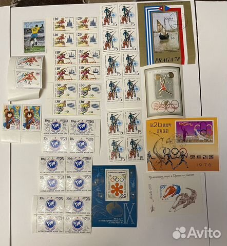 Марки, блоки СССР спорт и другие