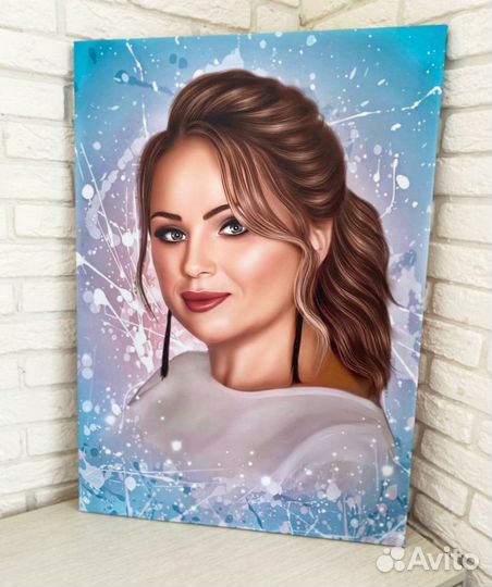 Портрет по фото на холсте Рязань