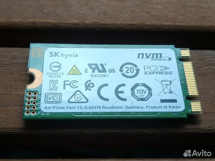 SSD 128 Гб M.2 NVMe 2242 Hynix HFM128gdhtng-8310A