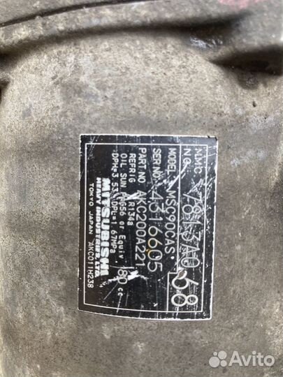 Компрессор кондиционера mitsubishi 10