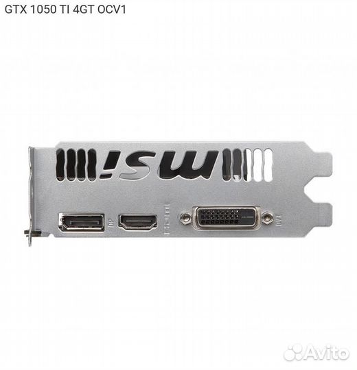 Видеокарта MSI nVidia GeForce GTX 1050Ti OC gddr5