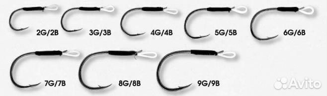 Крючки для воблеров и блесен Smith Assist Hook Ver