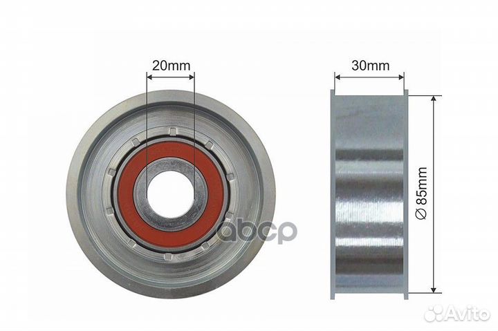 Ролик поликлинового ремня направляющий RNK-CH-0