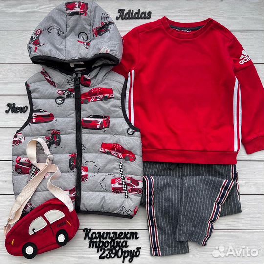 Комплект жилет свитшот 104 размера