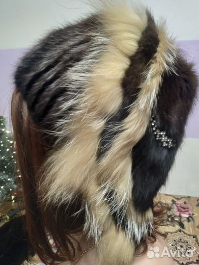 Шапка норковая женская