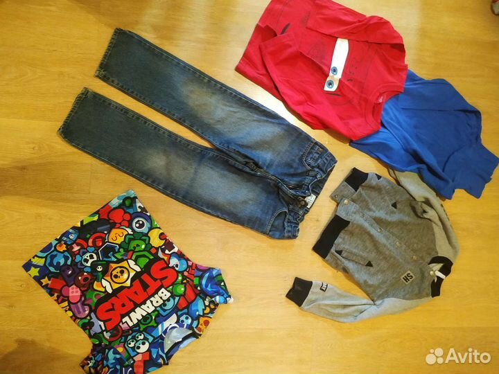 Вещи пакетом на мальчика 122 128