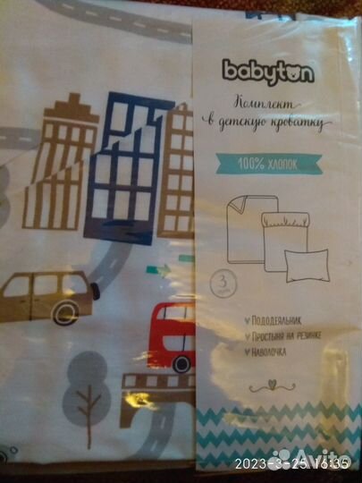 Комплект постельного белья в детскую кроватку