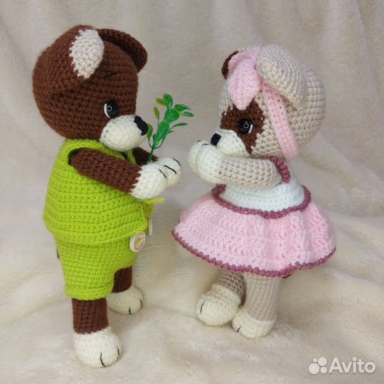 Вязаная игрушка Собачка