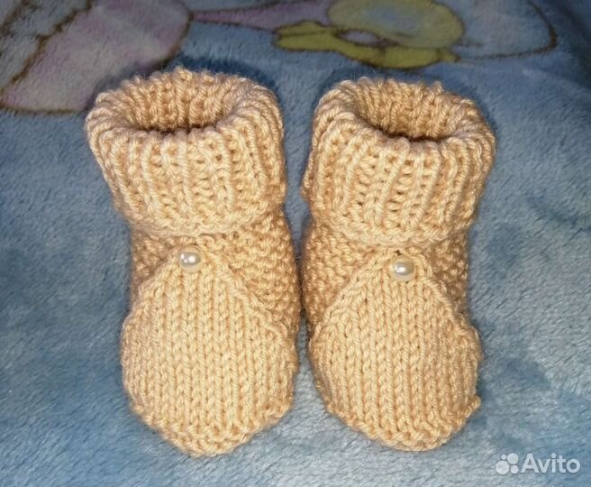 Пинетки для малыша новые 0-6 месяцев