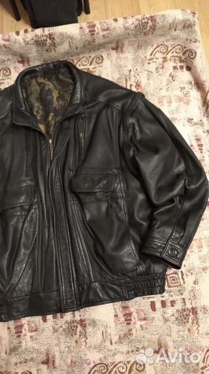 Кожаная куртка из 90-х винтаж СССР