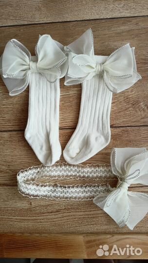 Продам комплект гольфы и повязка, размер 16-19