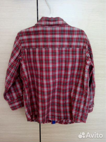 Рубашка для мальчика с длинным рукавом р 92