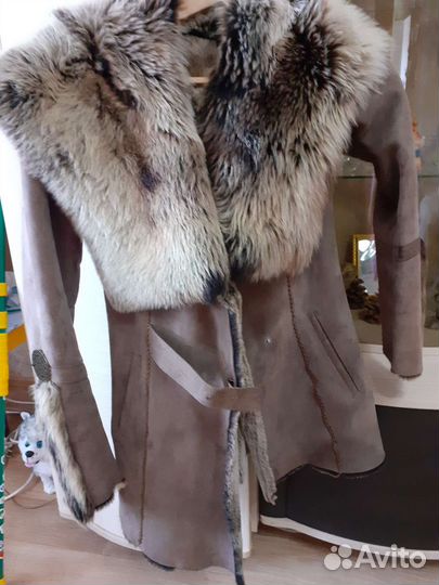 Дубленка натуральная женская 44 46
