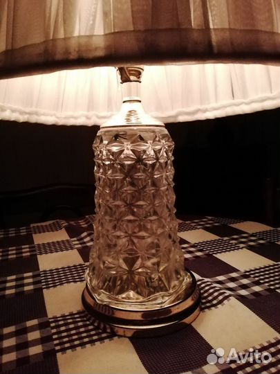 Лампа хрустальная винтажная, США