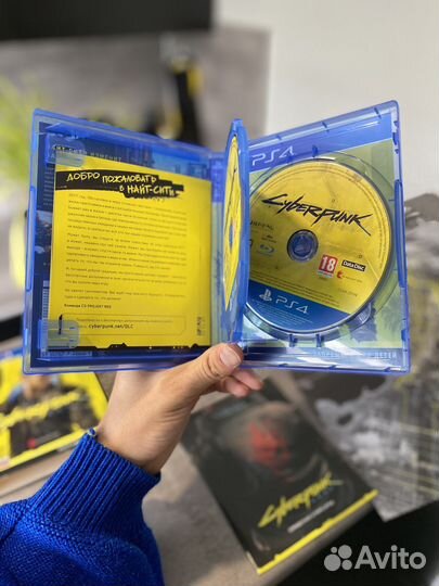 Диски на ps4 Cyberpunk с полным комплектом