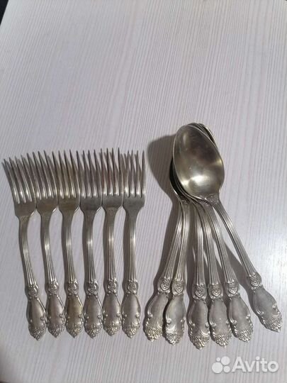 Мельхиор столовые вилки и ложки