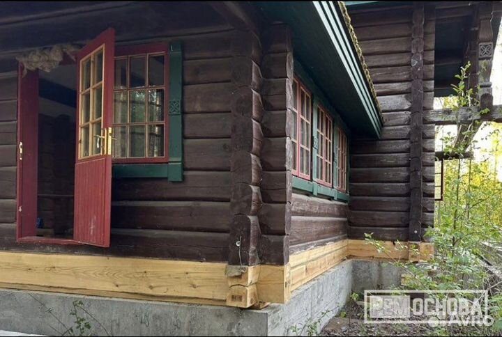 Ремонт фундамента и подъем