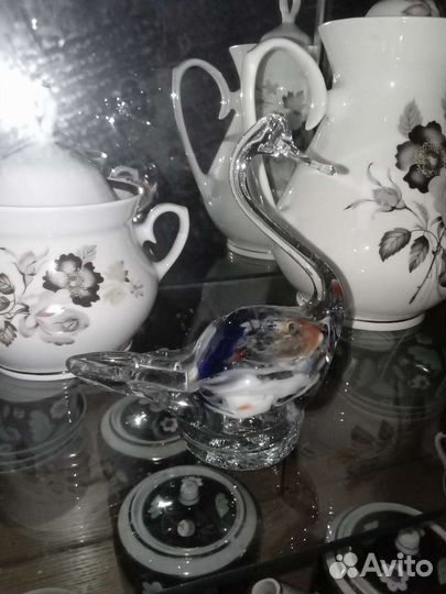 Ссср,Статуэтки,Стекло ссср,Лебеди