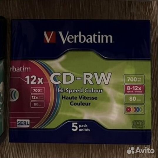 Новые компакт диски cd rw, dvd rw