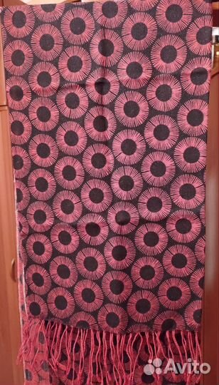 Перчатки кожаные женские и шерстяной шарф