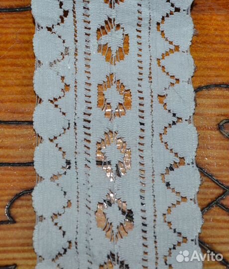 Лента кружевная белая СССР